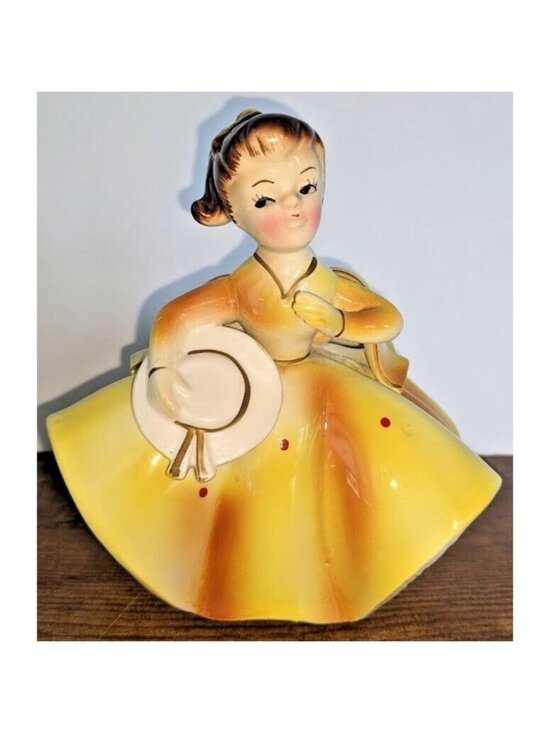 Rubens Other - Vintage Rubens Originals Southern Belle Planter Yellow Dress Japan 589